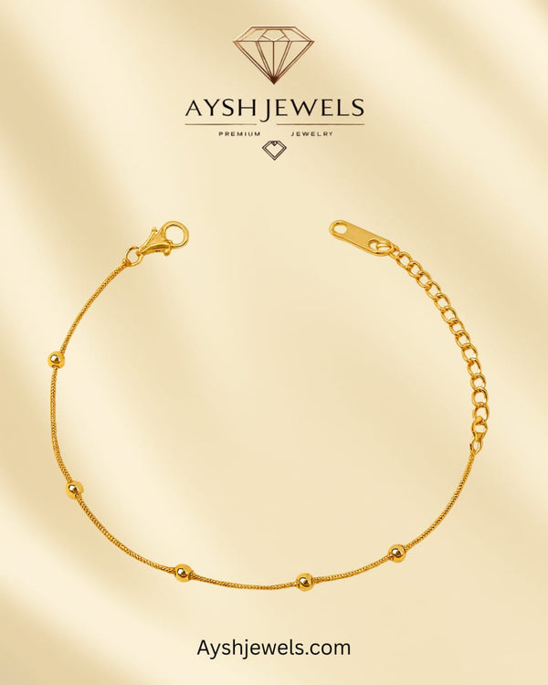 Trendy balls anklet