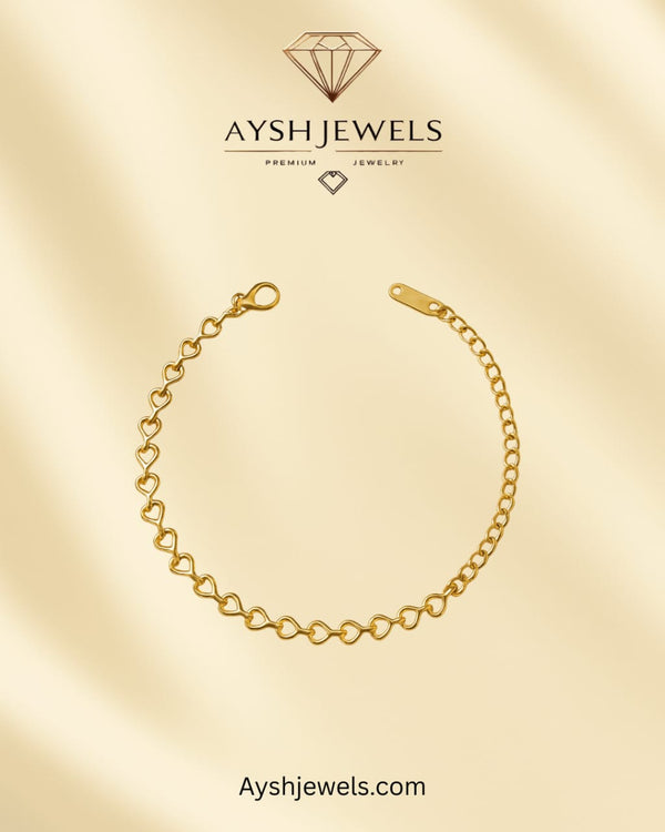 Heart anklet