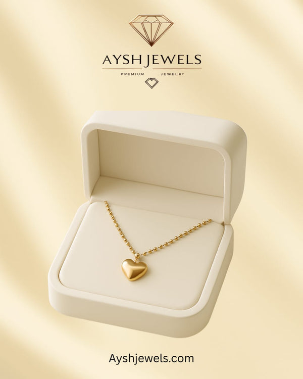 Solid heart pendant