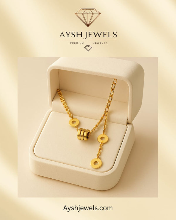 Golden ring pendant