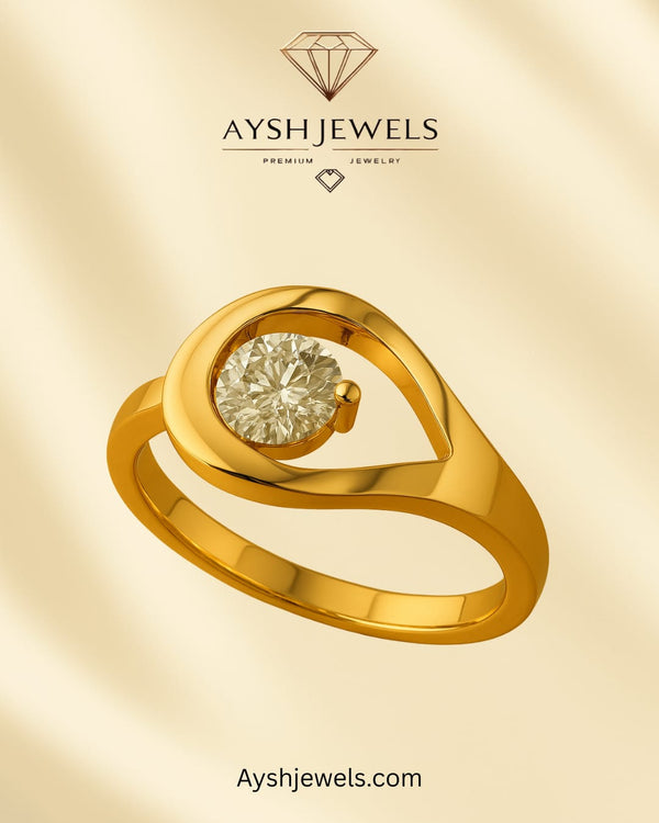 Heart stone ring