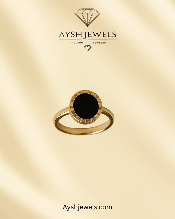 Classic  Black Stone Ring