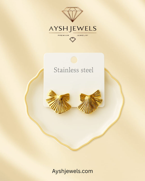 Golden Shell Earings