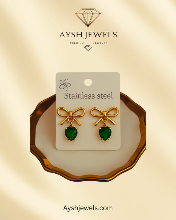 Trendy Bow With Zircon