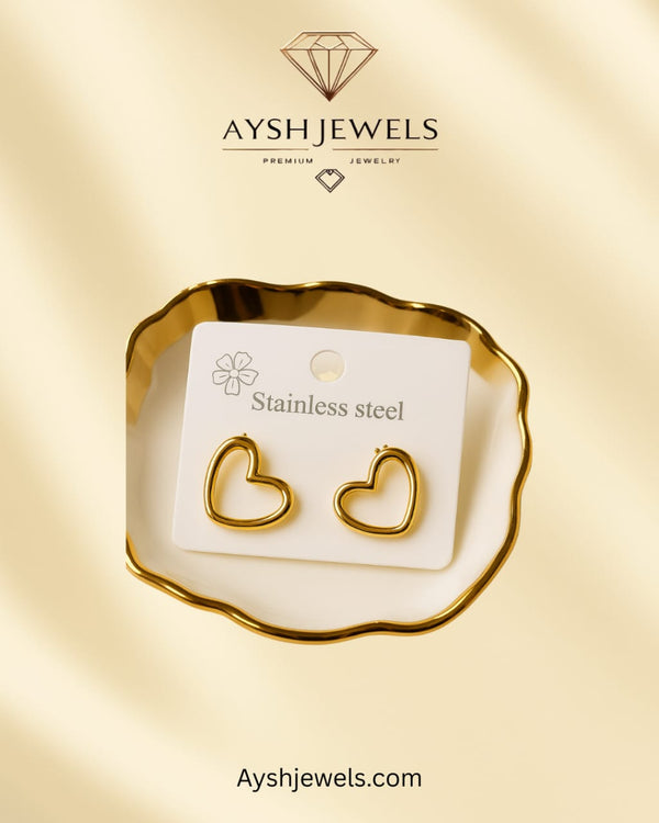 Golden Heart Earrings