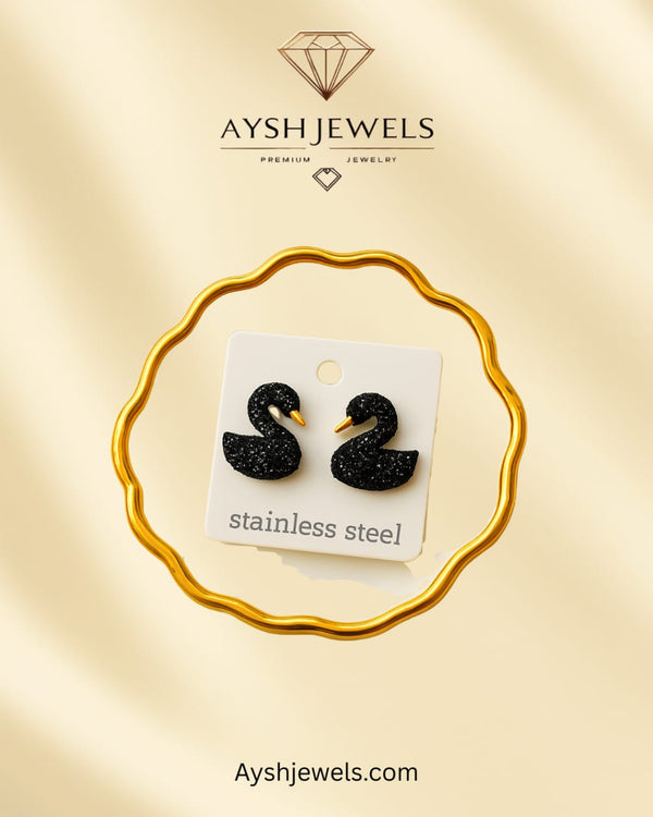Black Swan Earrings