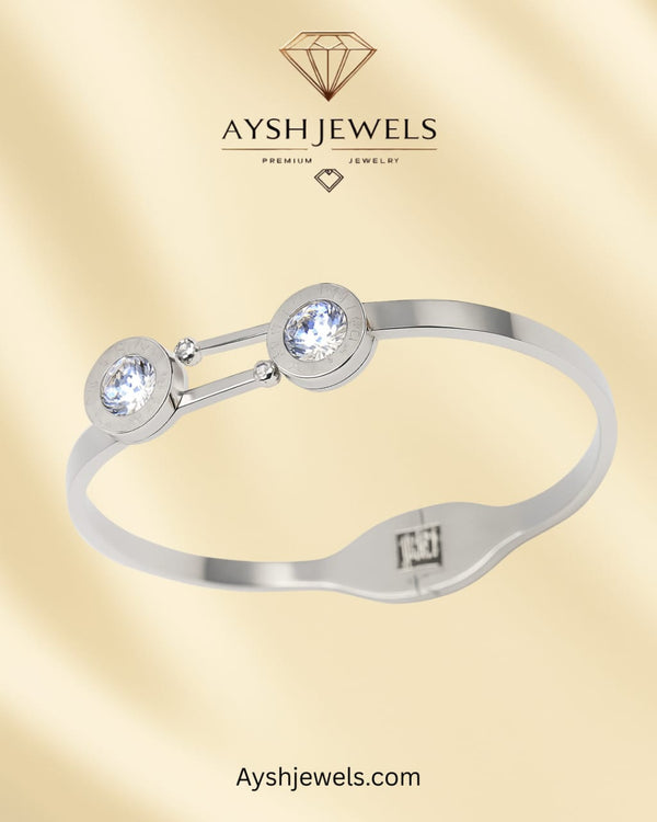 Silver Diamond Handcuff