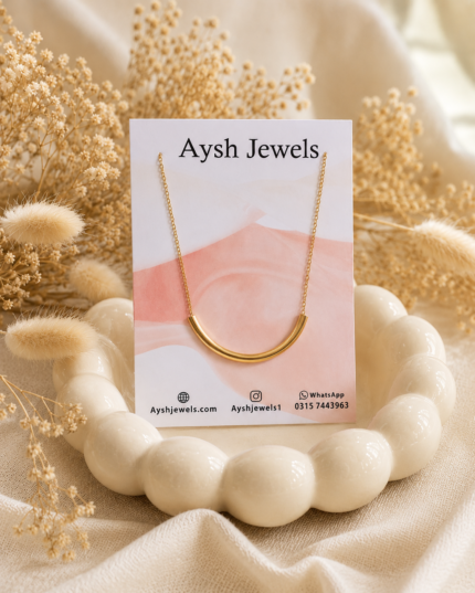 Curved Bar Necklace